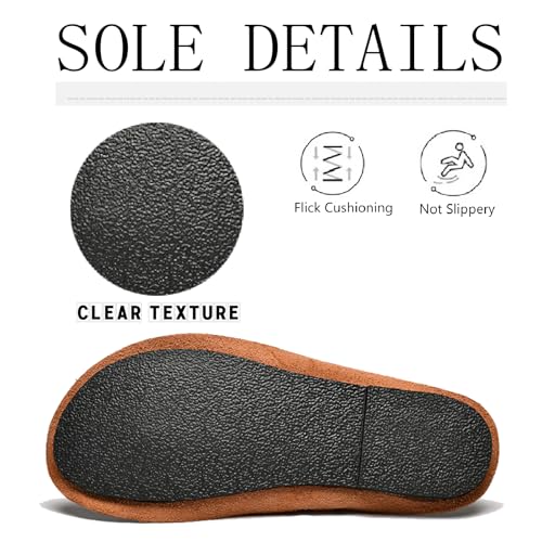 Men's Genuine Leather Cutout Slides Sandals Comfort Lightweight Open Round Toe Slip On Anti-Slip Soft Bottom Slippers Summer Casual Walking Beach Fisherman Sandals3