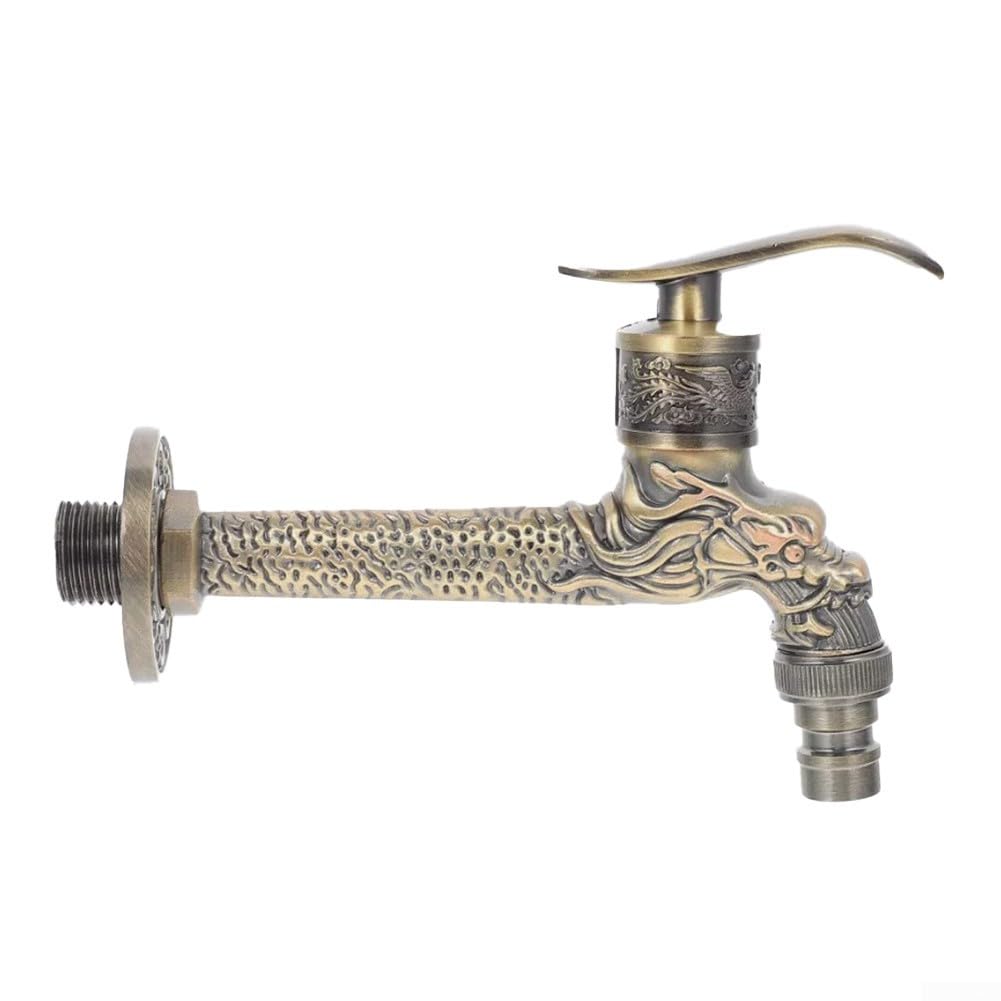 Vintage Kitchen Faucet Made of Zinc Alloy with Antique Design for Home Bathroom Balcony Washing Machine Use Easy — view 8