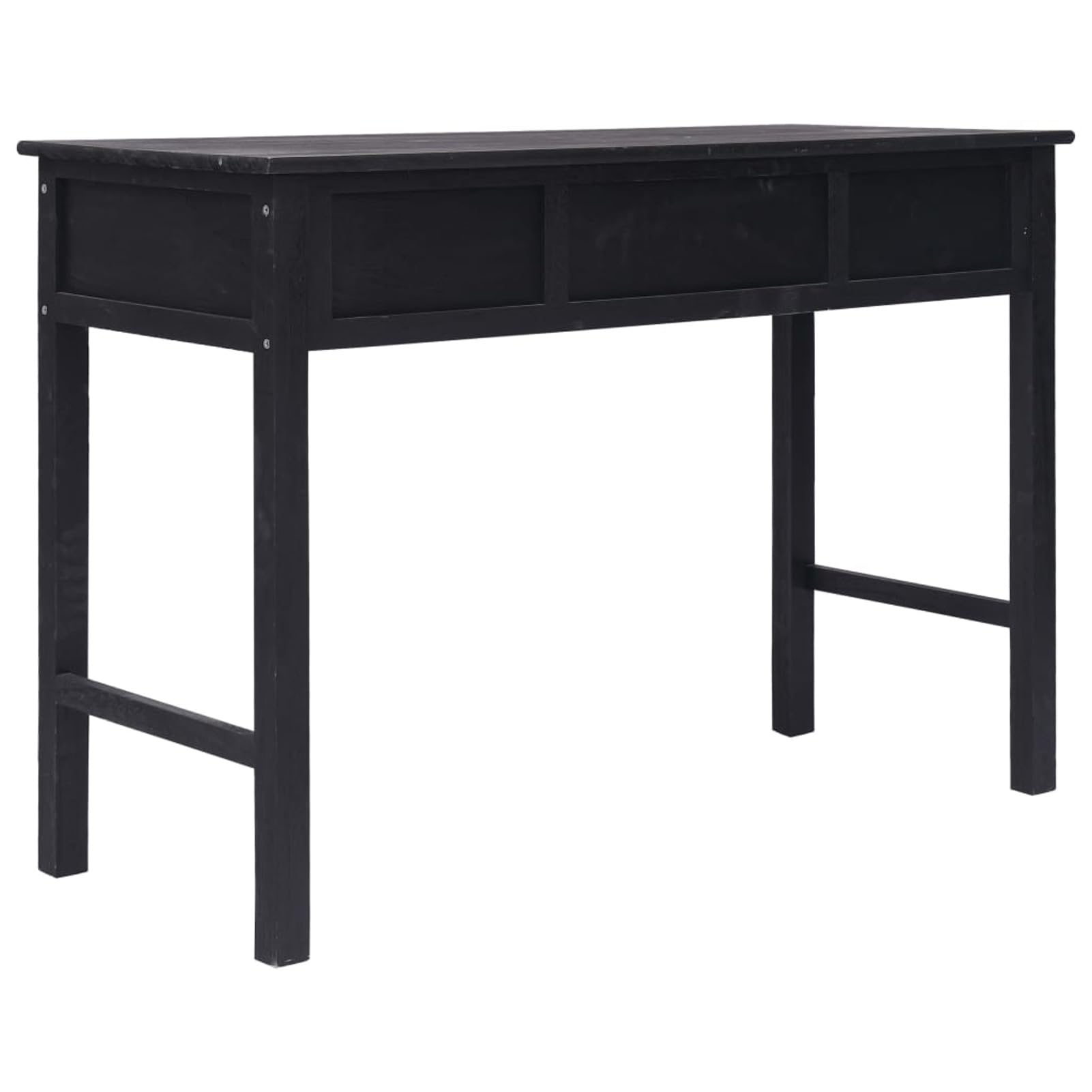 Homgoday Mesa Consola de Madera Negra 110x45x76 cm Mesas auxiliares de salón,Mesa Consola Recibidor Mueble de Entrada Estrecha Clásica