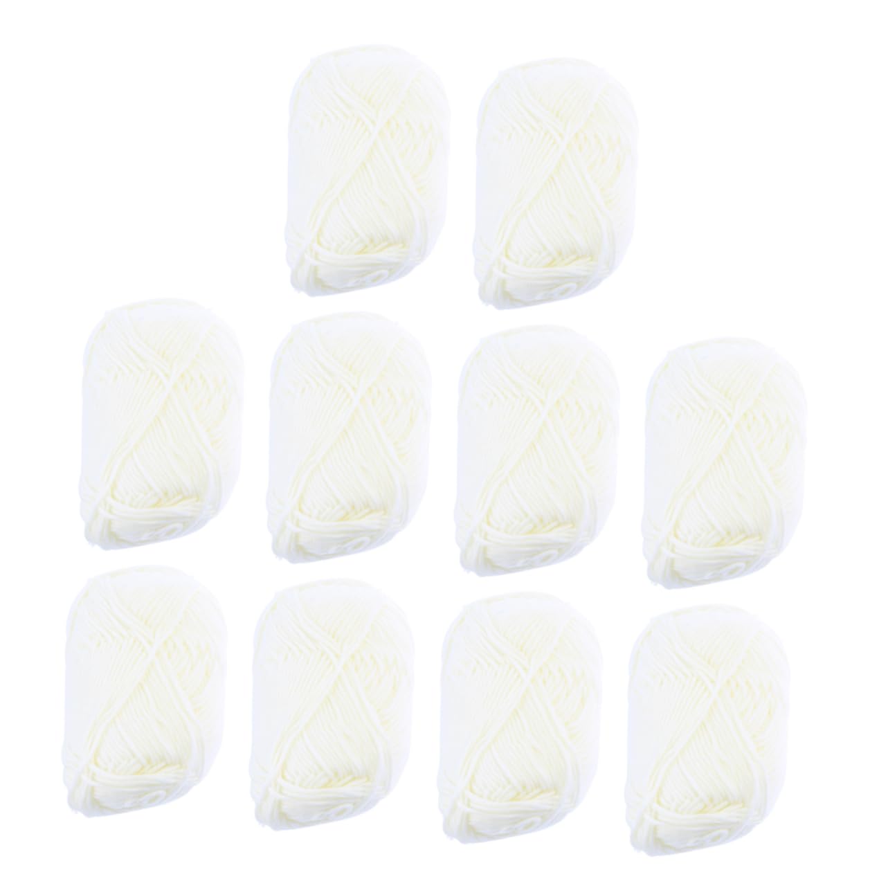 SEWACC 20 Rollen Milch Baumwollgarn Baumwollkordel Häkelset Strickwolle Anfänger Häkel Baumwollgarn Bulk Garn Für DIY Baumwollgarn Baumwolle Häkelgarn Für Anfänger Zum Häkeln