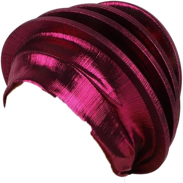 Women Elegant Spiral Beret for Lady Headwrap Female Berets Turban Hat Nigeria Wedding Party Headwear