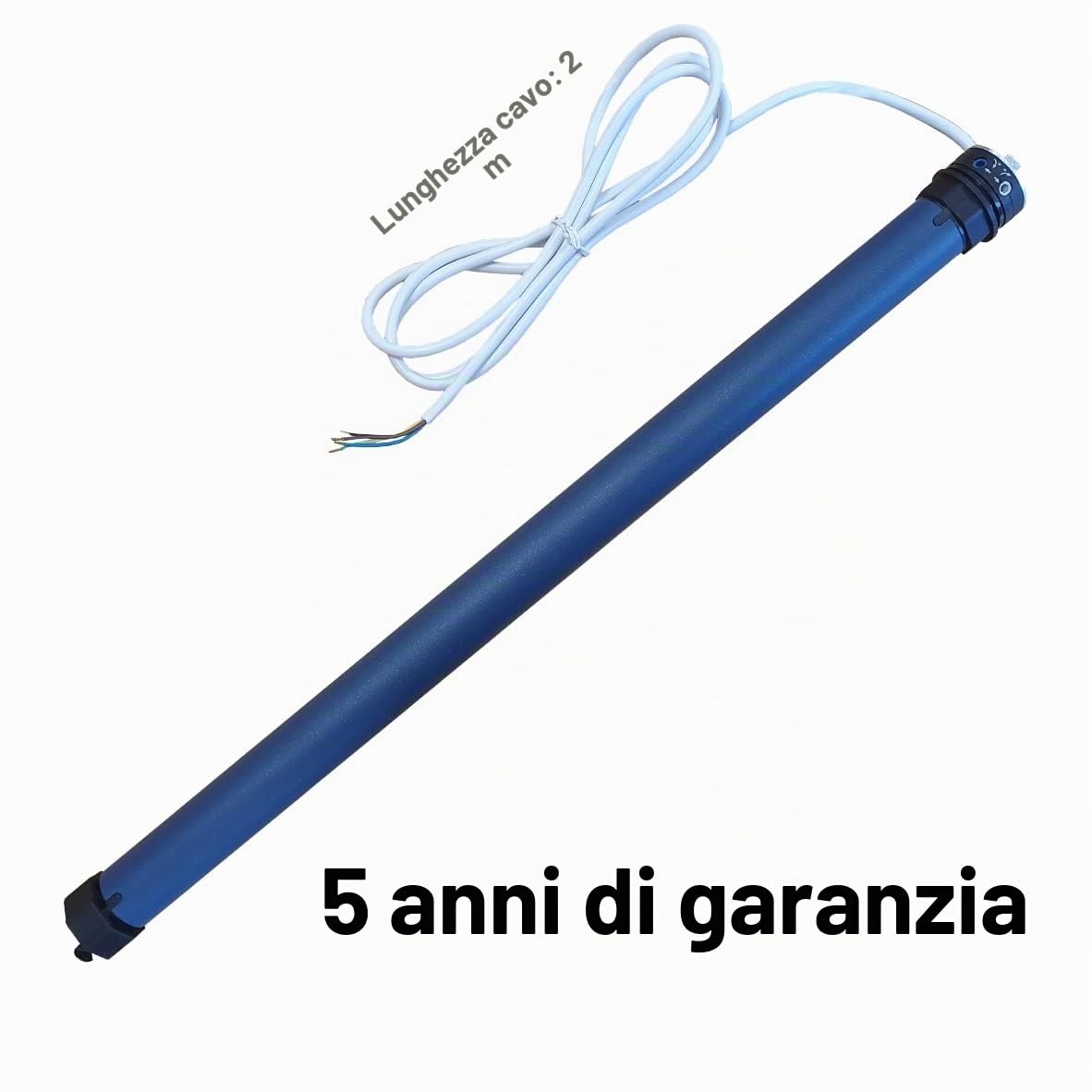 Motore per tapparelle – per albero a 8 lamelle da 40 mm – con finecorsa meccanico – 5 anni di garanzia – Trazione – Motore tubolare – con accessori (forza di trazione 13 Nm 29 kg (SW40)