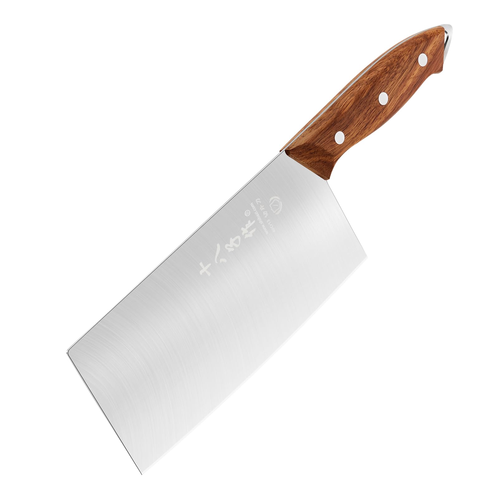 SHI BA ZI ZUO Küchenmesser,Professionelles Kochmesser Edelstahl Fleischbeil Messer Ultra-scharfe Klinge mit Anti-Rutsch-Holzgriff