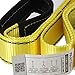 Partsam Premium 2Pcs Crane Towing Strap 5.5feet x 2inch Durable 3400Dtex - Heavy Duty Web Sling - Corrosion Resistance Polyester Industrial Flat Eye-Eye Ropes