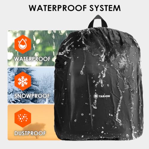 Mochila para cámara réflex digital verde con funda de lluvia 6