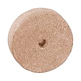 Honsell 79418 - Speckstein Rohling mit Loch, Donut-Anhänger in der Farbe Brown, mit 6-7 mm Lochbohrung, ca. 3,5 x 3,5 x 1 cm groß, aus weichem Gestein, ideal auch für Kinder