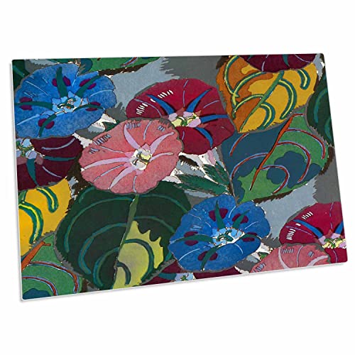 3dRose 3dPad Floral con Flores coloridas, 23x16 in