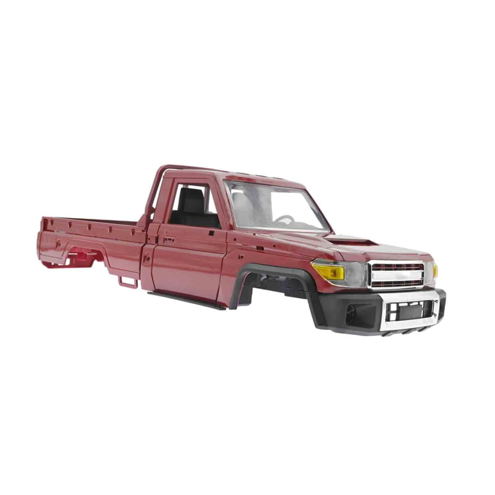 Reemplazo de carrocería para camión RC diseñado para entusiastas del control remoto que buscan un estilo duradero. Entusiastas del bricolaje que, Rojo, 36 x 10 x 14 cm