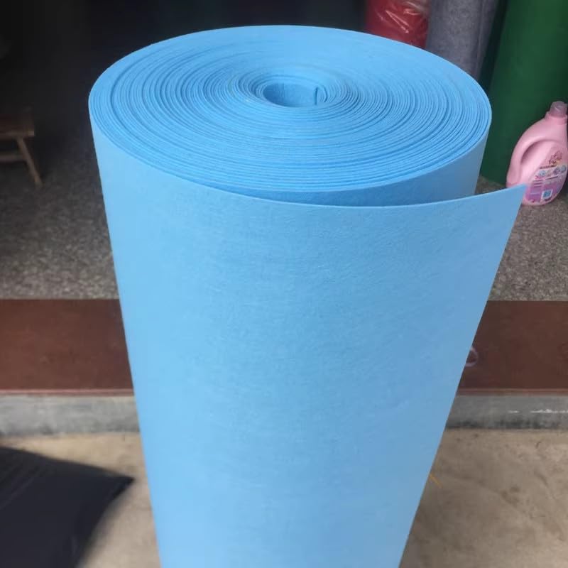 JINDAOSH 43 Colors 2mm Thick Felt Fabric By The Metre For Craft Projects DIY Handicraft Sewing Patchwork Christmas Decorations 100 Cm Wide Sold By The Meter 1 * 1m(Color:sky blue)