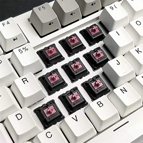 Image of DURGOD Taurus K320 TKL Mechanical Gaming Keyboard - 87 Keys - Double Shot PBT - NKRO - USB Type C (Cherry Silent Red, White)