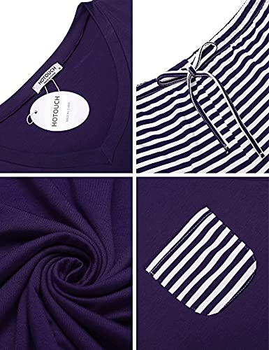 Hotouch Pajama Set For Women Shorts Sleepwear Soft Comfy Short Sleeve Two Piece Pj Sets #TOP4