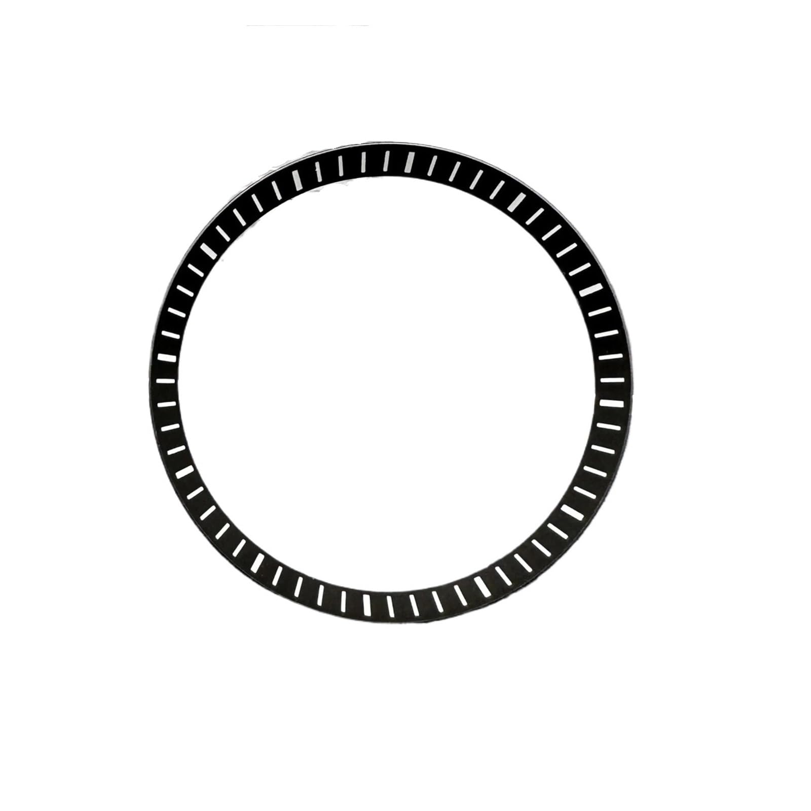 Whytq A Inner Shadow Ring 31.3Mm Stainless Steel Watch Chapter Ring Refit Scale Ring For Nh35/Nh36/4R/6R/Seiko 6105 Watch Ccessories(A)