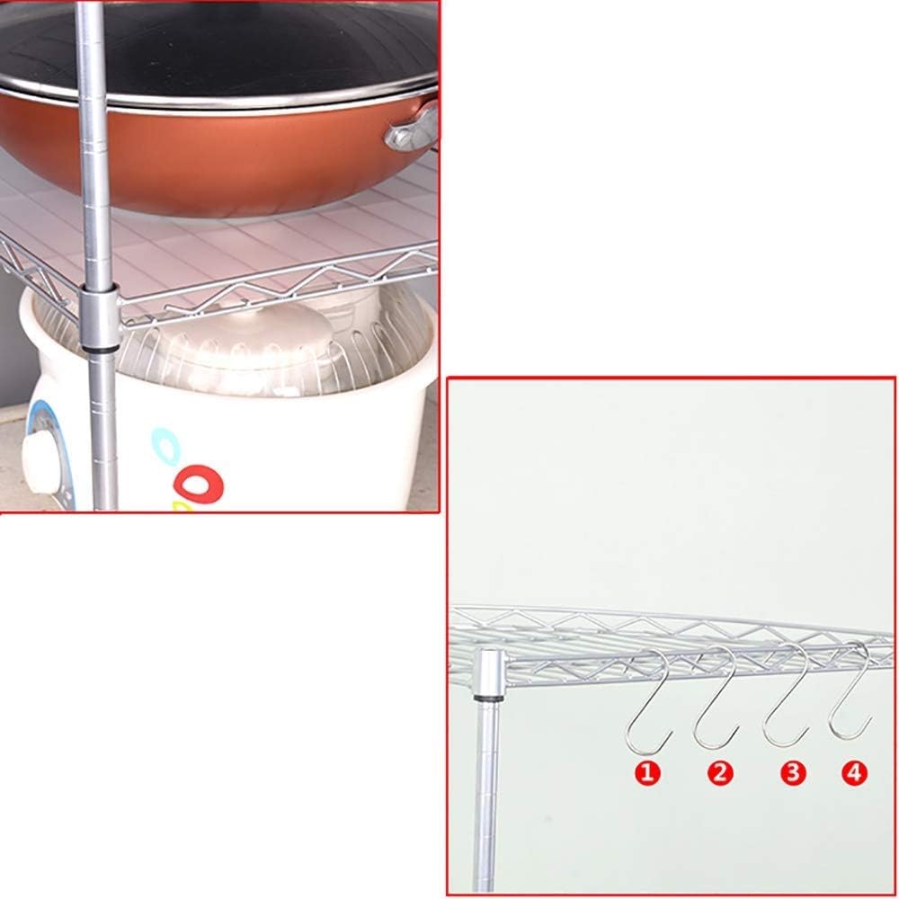 Kitchen Shelf Three-Tiered Corner Shelf Pot/Pot Lid/Seasoning/Cutting Board Storage Rack