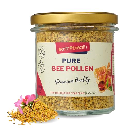 Earthbreath Pure Bee Pollen Granules 200g 100% Raw & Natural Sustainably Harvested Rich in Natural Goodness No Artificial Additives