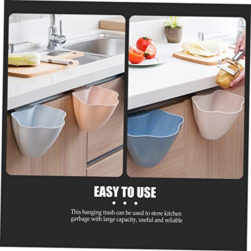 Set 3pcs Caneca de basura colgante para cocina miniatura 2
