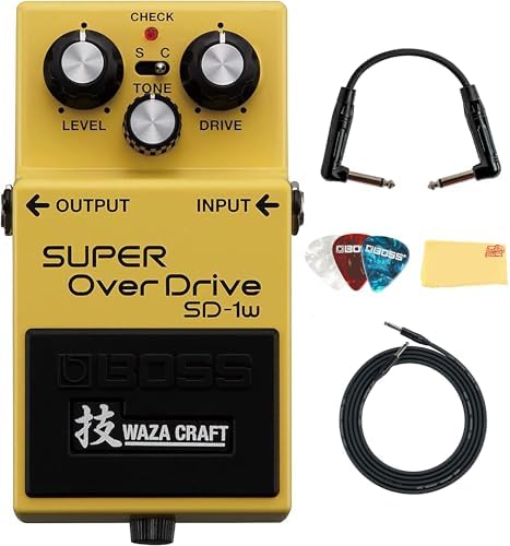 Amazon.com: Boss SD-1W Waza Craft Super Overdrive Bundle with 