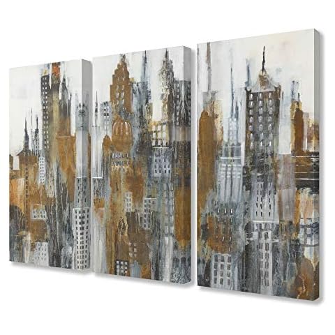 Stupell Industries Cityscape Triptych Cover