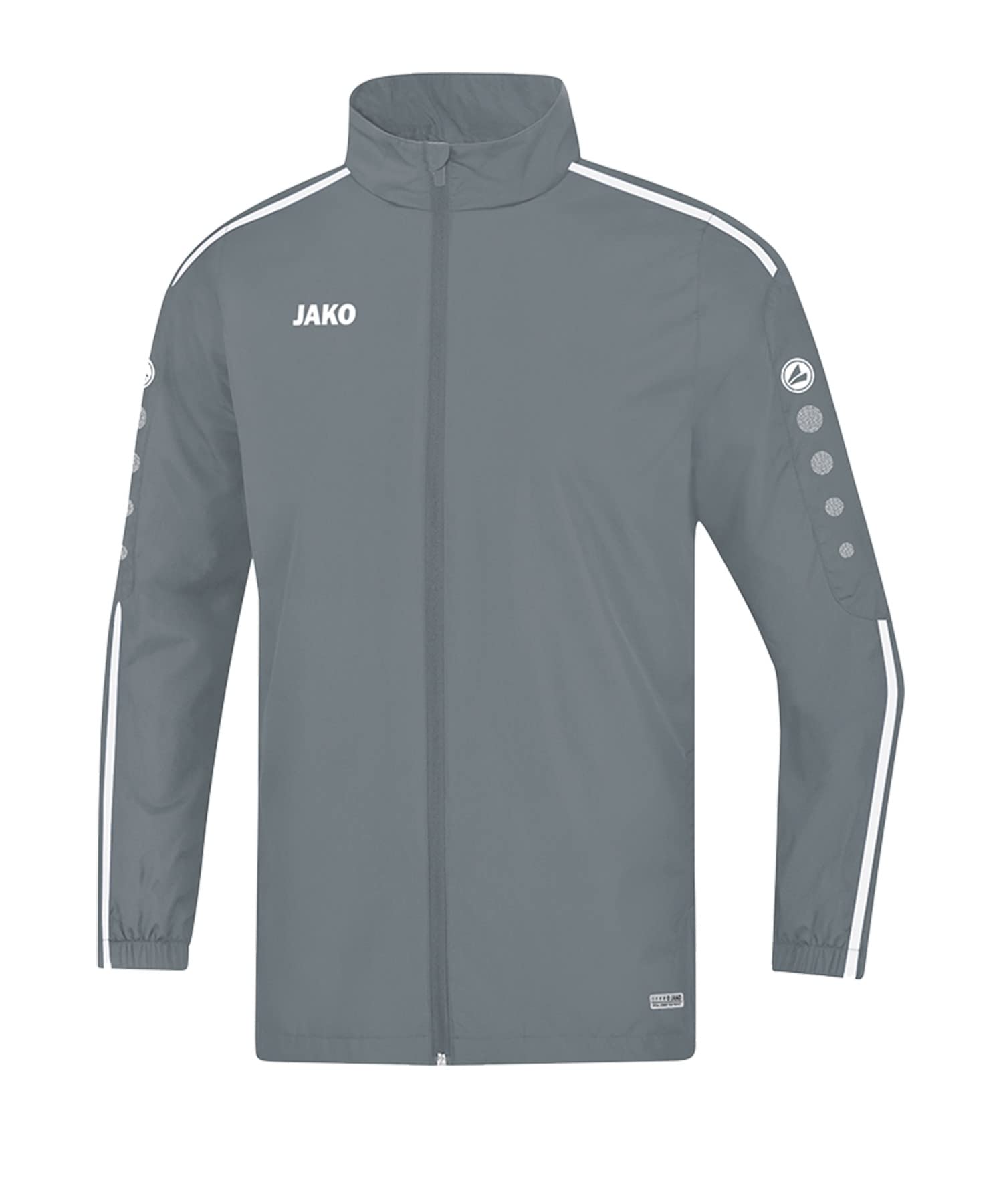 JAKO Striker 2.0 Men's All-Weather Jacket, Men, 7419, steingrau/Weiß, L