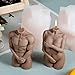 2 Pcs 3D Body Shape Silicone Mold,Naked Women Men Body Shape Candle Mould,Epoxy Resin Casting Soap Mold for DIY Cake Decoration Tool Aromatherapy Candles,Wax,Soaps,Polymer Clay