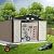 GAOMON 10x12 Metal Outdoor Storage Shed, Large Tool Shed House with Lockable Doors & Air Vent, Waterproof Steel Utility Sheds for Patio Garden Lawn, Perfect for Heavy Duty Tools Bike Storage Outside