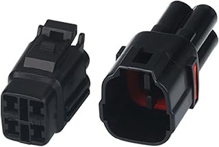 Artemisia 1/5/10/20 / 50ss 4 Pin Sumitomo MT090 Conector de Motocicleta Sellado Carcasa automotriz Negro Blanco cableado Blanco 6180-4771 6188-0004 (Color : BLU, Size : 5 Sets)
