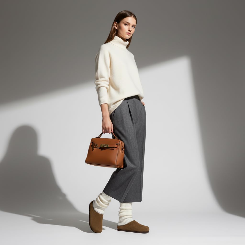 CUSHIONAIRE Lute Genuine Suede Leather Clogs for Women Indoor and Outdoor – Comfortable Slip On Womens Clogs with Cushioned Footbed - Image 3