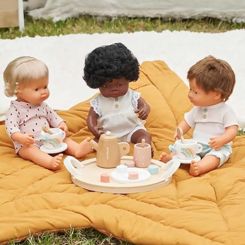 Image of Miniland Doll 15'' Caucasian Boy with Down Syndrome (Box) - Made in Spain, Anatomically Correct, Quality