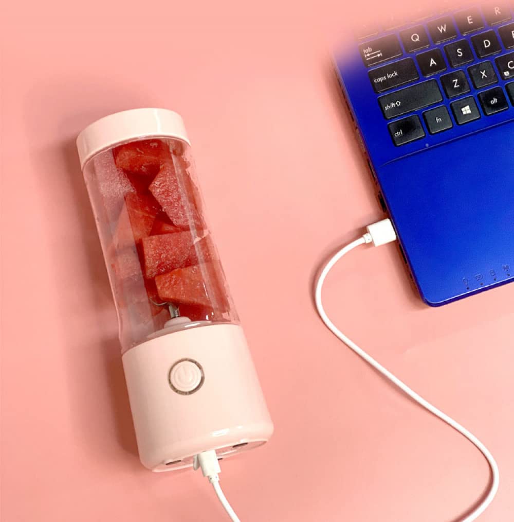 Spremiagrumi Elettrico Portatile, Mini Tazza di Succo per Studenti Domestici, Frullatore USB per Frullati E Frullati, Adatto per Alimenti per Bambini, Viaggi, Palestra, ECC.