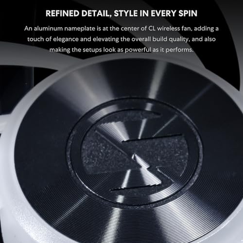 Image of Lian Li UNI Fan CL Wireless 120 - Single Pack (Reverse Blade) - 2.4 GHz Wireless Signal RGB & PC Case Fans Control - Dual Light Zones - 28mm FDB - White (G99.12RCL1W1W.in)