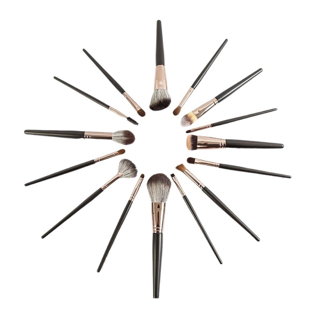 Juego De Brochas Maquillaje Pelo Animal For Polvos Sueltos, Manchas Cuidado, Perfecto For La Escuela Y El Uso Diario Herramientas de Maquillaje