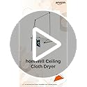 Image of homWell Rust Proof 6 Pipe X 4 Feet (Blue) with UV Protected Nylon Rope Stainless Steel Ceiling Cloth Dryer /Cloth Hanger /Cloth Drying Stand for Balcony /Clothes Stand for Drying