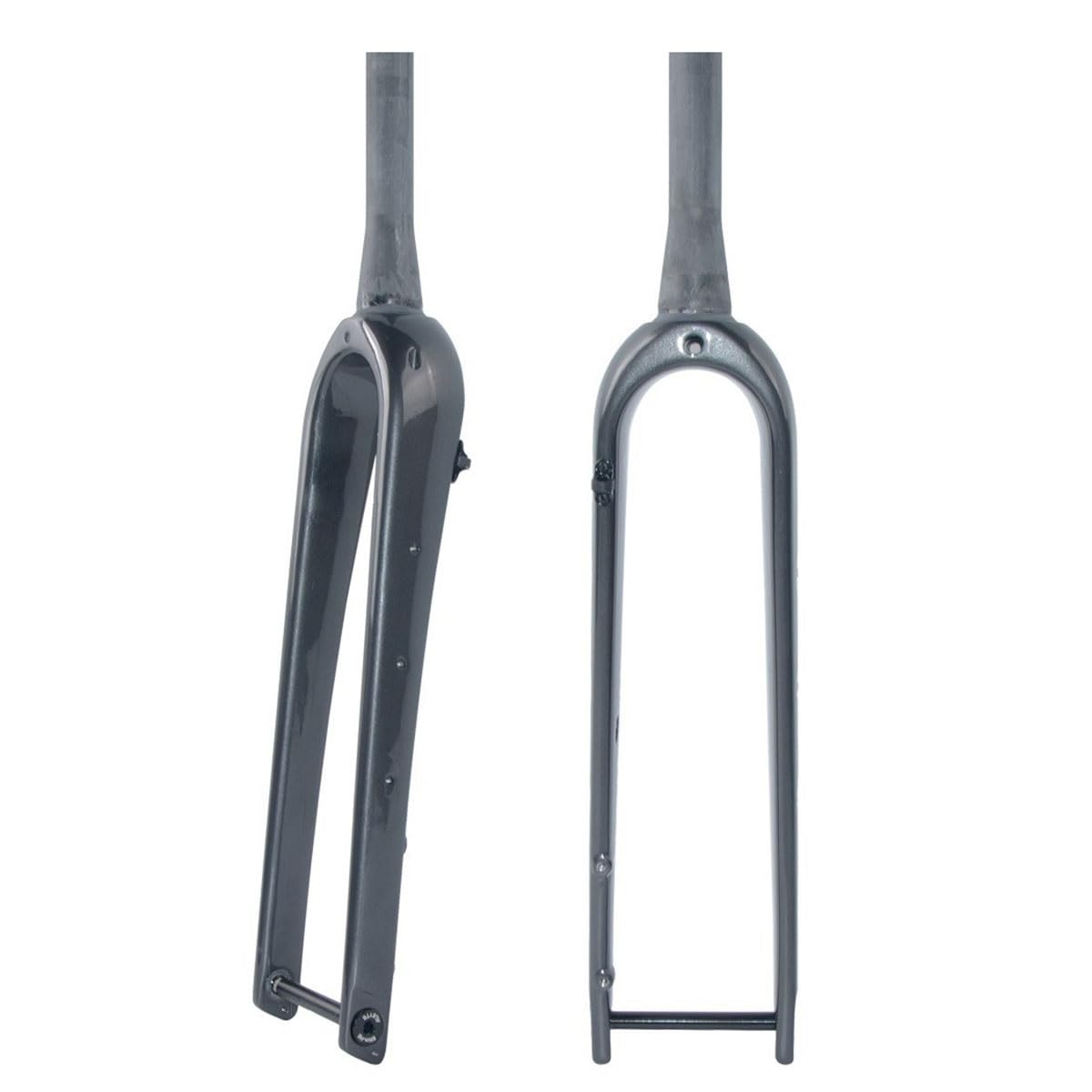 Starrgabel für Gravelbikes, 700C, 28,6 mm, 1 1/8" Gewinde, gerades/konisches Rohr, Vollcarbon, Rennräder, Scheibenbremse, Steckachse vorne 12 x 100 mm