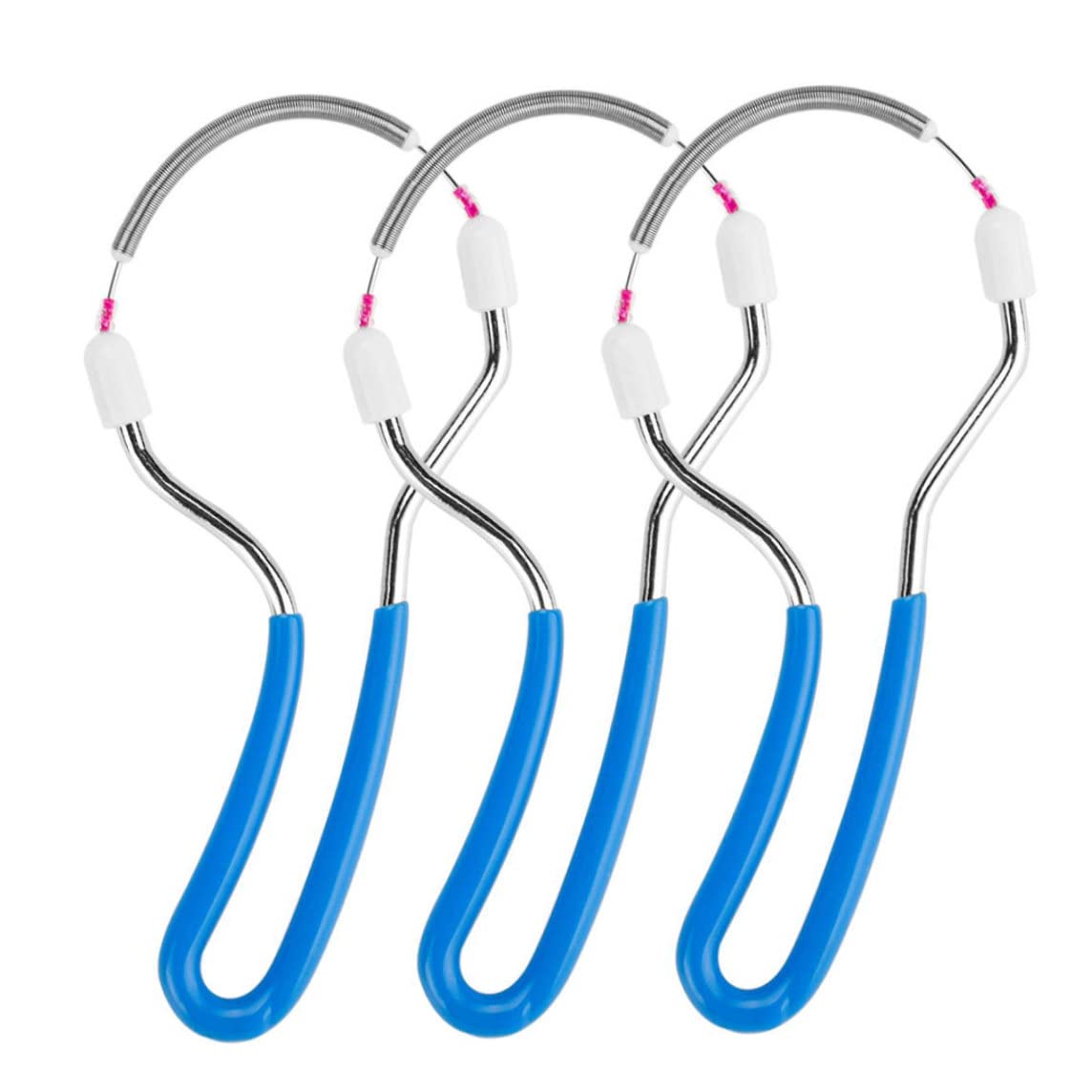 Spring Facial Hair Remover Portable Eyebrow Epilator Stainless Steel Hair Removal Device 3pcs Facial Hair Remover Hair Removal