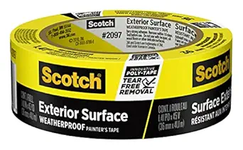 ScotchBlue 2097-36EC Exterior Surfaces Painter's Tape, 1.41-Inch x 45-Yard