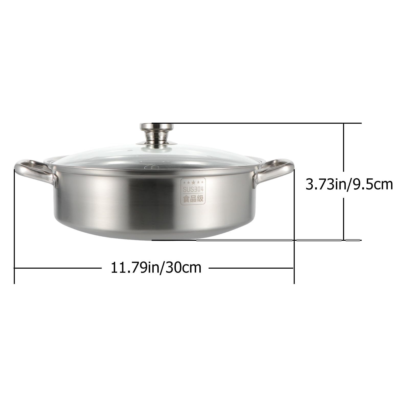 Double Fondue Chinoise en Acier Inoxydable 304 Saveur pour Cuisson