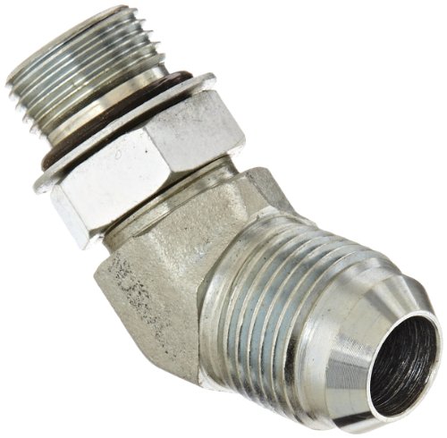 Eaton Aeroquip 2061-8-10S Steel Flared Tube Fitting, 45 Degree Elbow, 5/8