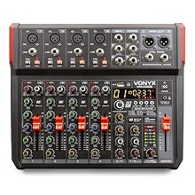 Professional-grade 8-channel PA mixer featuring XLR and Jack inputs, ideal for live performances and studio recording, delivering effortless audio mixing and sound precision. Advanced USB audio interface capability enables seamless recording and play...