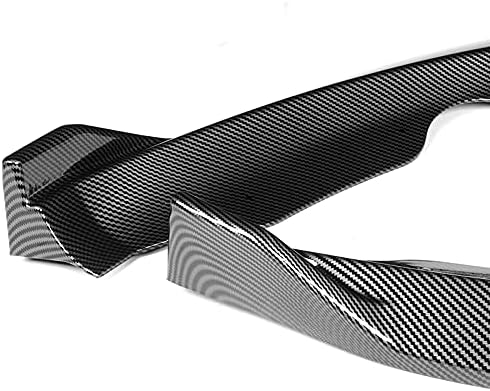 3PCS Front Bumper Body Kit Spoiler Lip Compatible with 2013-2016 Ford Fusion/Mondeo + 6PCS Side Skirt Extensions Splitters Diffuser 86" x 4" (Carbon Look)