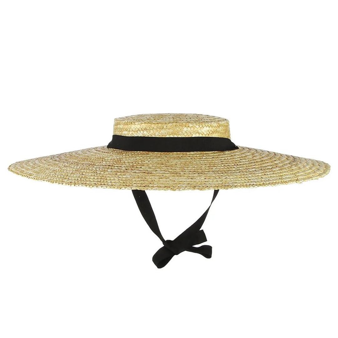 Cappello da spiaggia da donna con tesa larga in paglia, A, 18