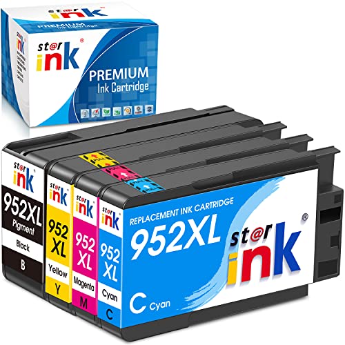 Starink 952Xl Ink Cartridges Combo Pack Compatible Replacement For Hp 952 Xl Hp952Xl Hp952 For Hp Officejet Pro 8710 7740 8720 8715 8210 8725 8740 8702 Printer(4-Packs) #TOP11