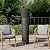 Falflor Patio Heater Covers with Zipper, Waterproof Snow-Resistant Heater Protector (89"X33"X19")