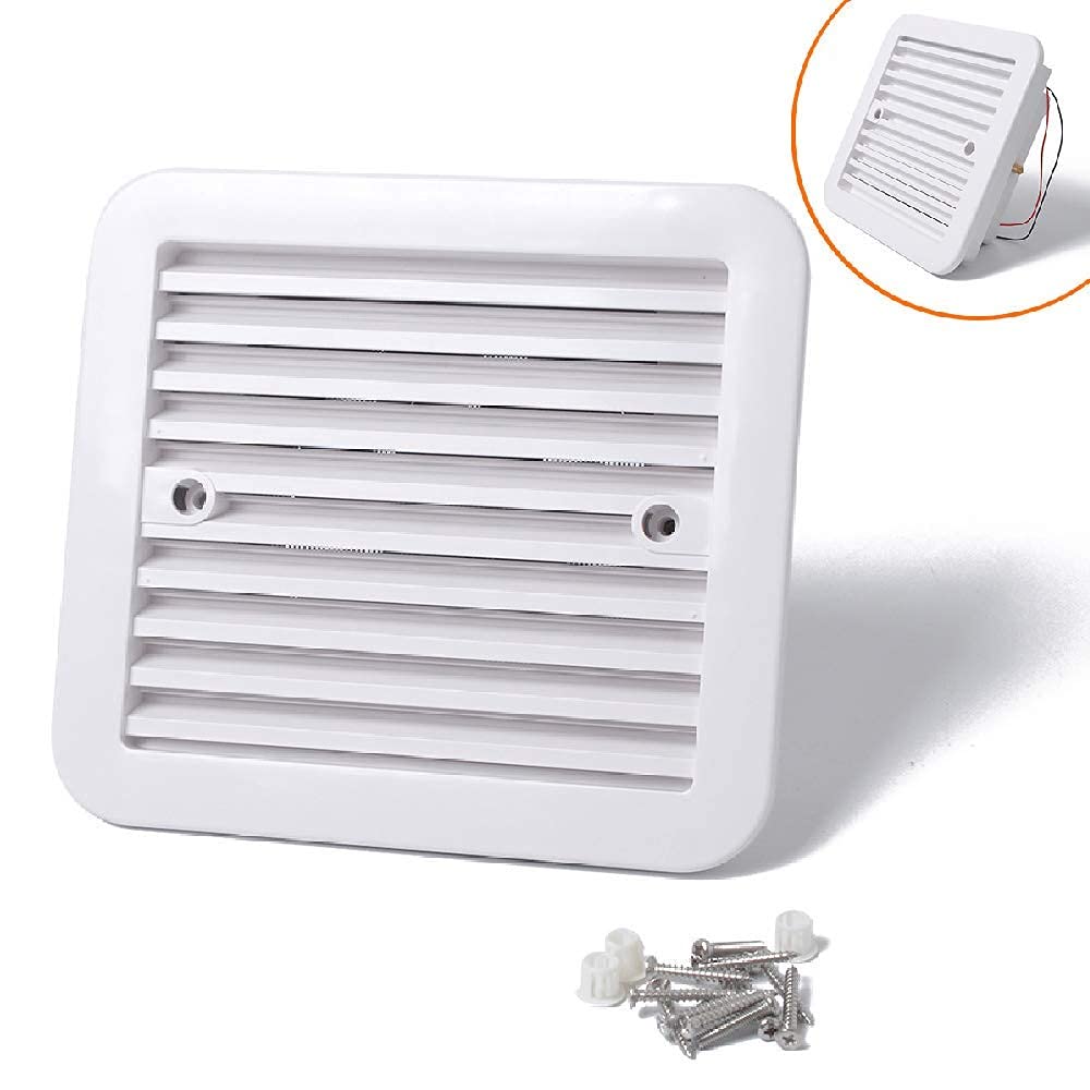 Riloer Ventilazione di ventilazione della ventola di scarico di raffreddamento 12V per camper RV Caravan White