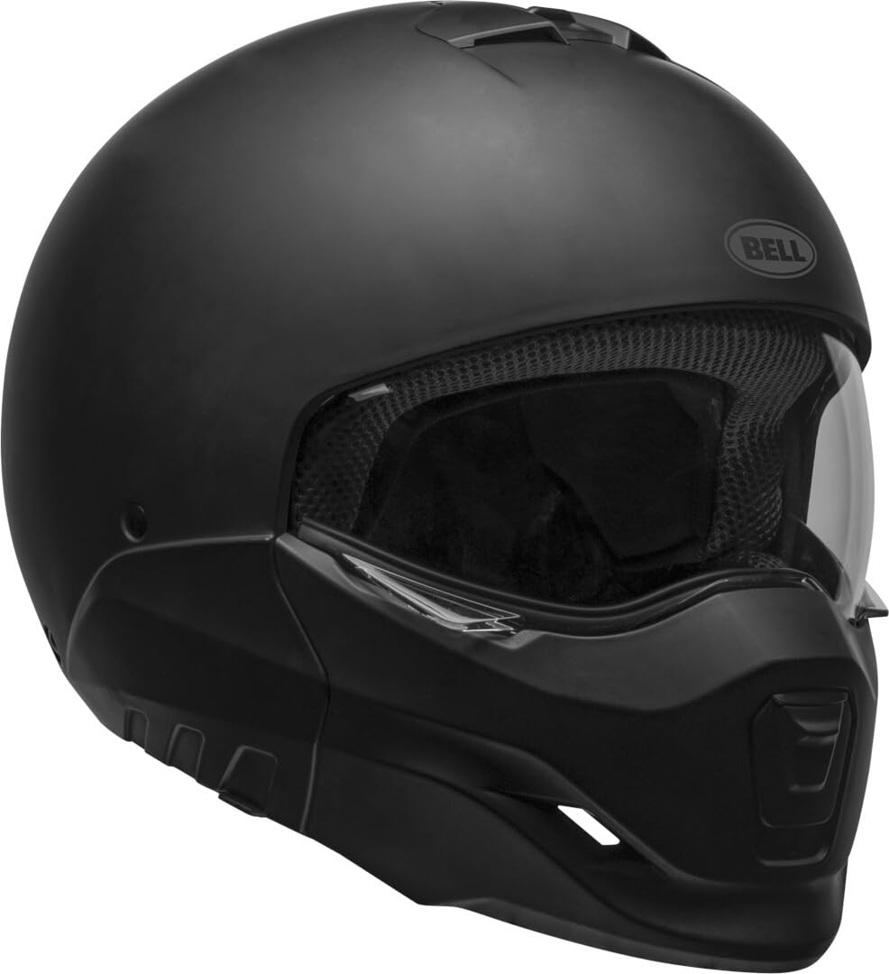 Bell - BROOZER SOLID ECE Helme - Erwachsene Unisex - Schutzausrüstung, Fahrradhelm, Straßenhelm, Straßen-Schutzhelm, Matt Schwarz, L