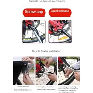   Dog-Bike-Trailer-Pet-Stroller-Bicycle-Carrier-WHitch-Suspension-Visibility-Flag-and-Reflectors-88Lb-Weight-Capacity