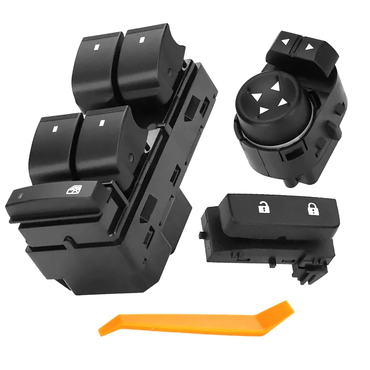 Power Window Control Switch Button,Door Lock Switch Driver Side for 2007-2013 Chevrolet Silverado GMC Sierra 1500 2500 HD 3500 HD