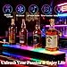 Cityjoy LED Lighted Liquor Bottle Display Shelf - 23.6