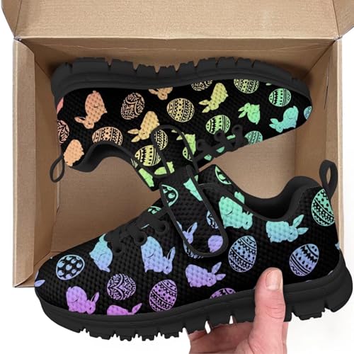 Boys Girls Tennis Shoes,Non-Slip Mesh Casual Sneakers with Black Sole Fashion Children's Single Buckle Sneakers3