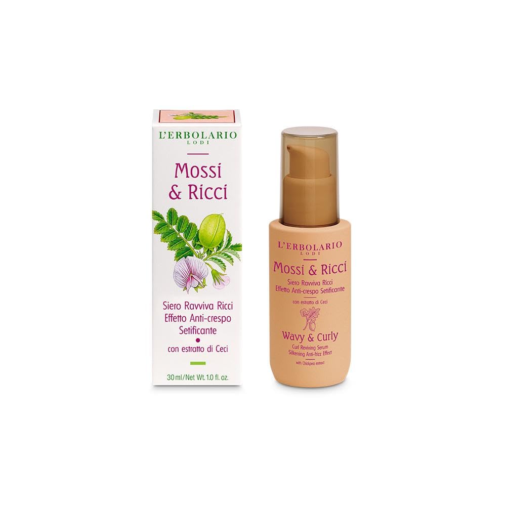 L'Erbolario | Mossi&Ricci - Siero Ravviva Ricci, anti-​crespo setificante 30 ml