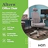 HON Altern Ergonomic Office Chair with Headrest, MidBack Mesh Desk Chair, Adjustable Arms, Seat Slide, SynchroTilt, Rolling Computer Seat for Home Office, White Frame, Apricot