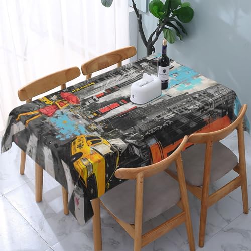 Nappe rectangulaire imprimée Love From New York nappe lavable table